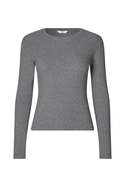 ENALLY LS O-N TEE DARK GREY MEL